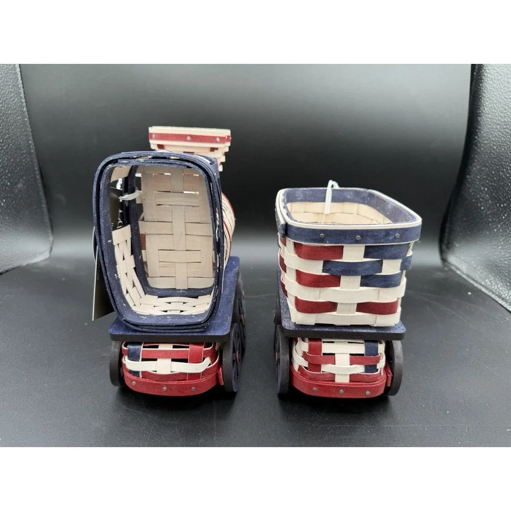 🇺🇸🚂 Longaberger 2026 Collectors Americana 2‑Pc USA Locomotive & Tender Car